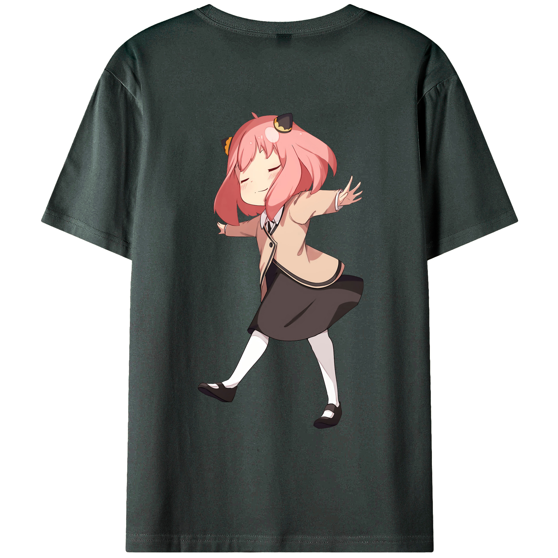 （画像用） SPY×FAMILY间谍家家酒 綿100％ メンズ半袖Tシャツ（バックプリント） 通気性